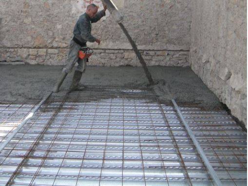La rénovation d'un plancher en béton d’un immeuble à aix- en- provence